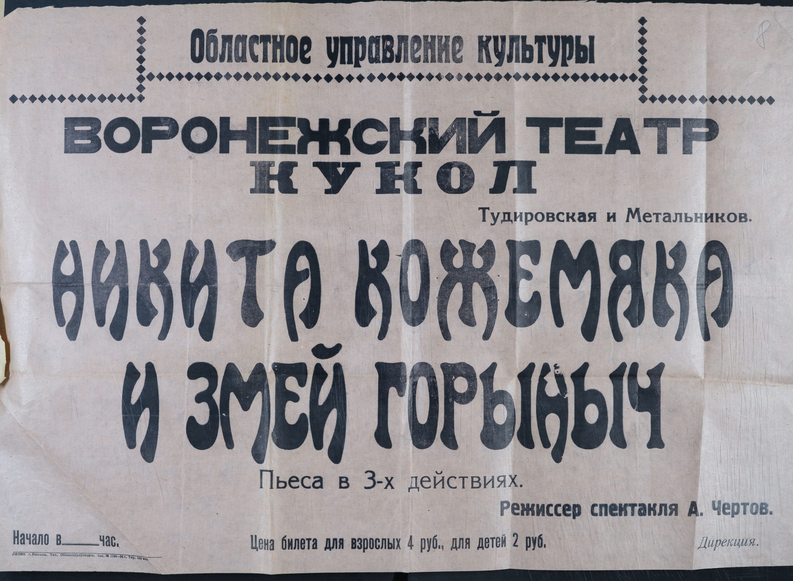 Организация Воронежского театра кукол